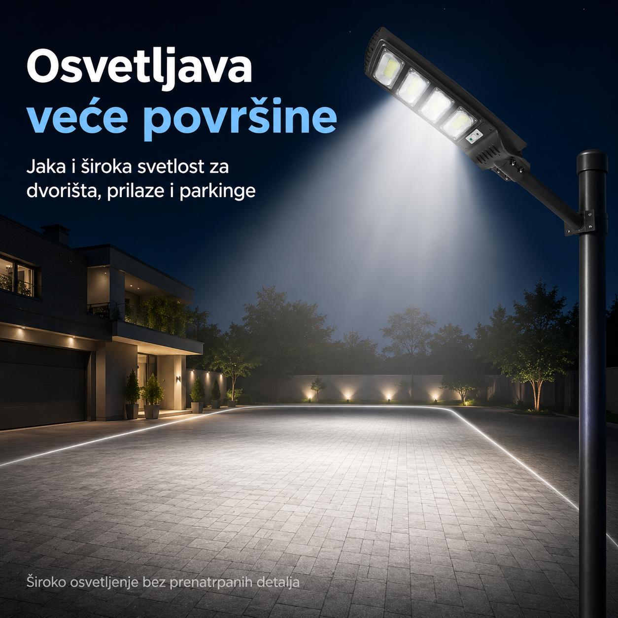 Solarni LED Reflektor Za Spoljnu Rasvetu 200W